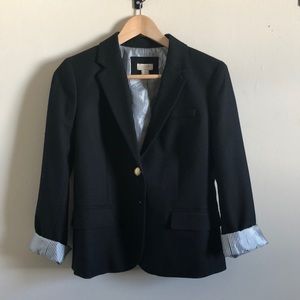 J. Crew Factory Black Blazer with Gold Buttons